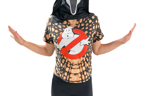 (S) Ghostbusters Croptop Acidwash