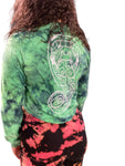 Succubus Wiccan Witches Croptop Longsleeve Dye