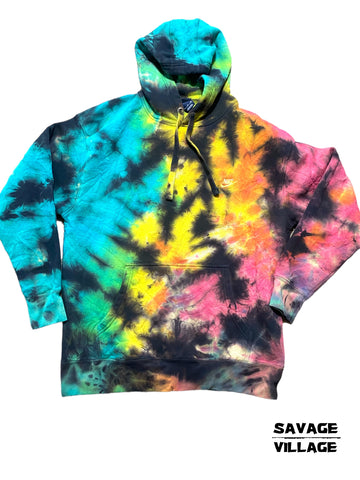 (XL) NIKE Hoodie // Reverse Tiedye